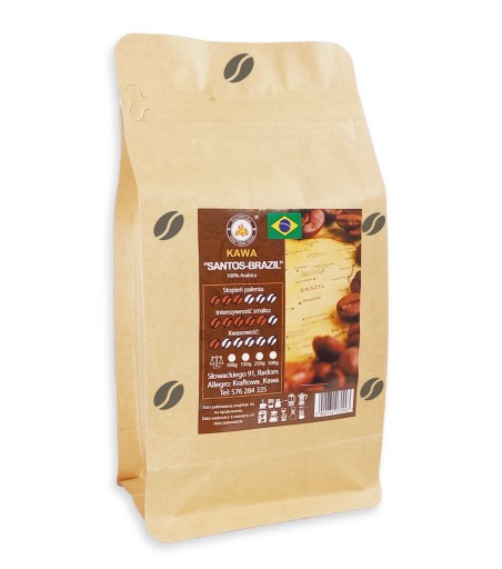 SANTOS-BRASIL mletá káva 250g Arabica 100% 72H