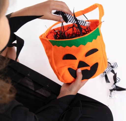Halloweenska cukríková taštička Tekvica