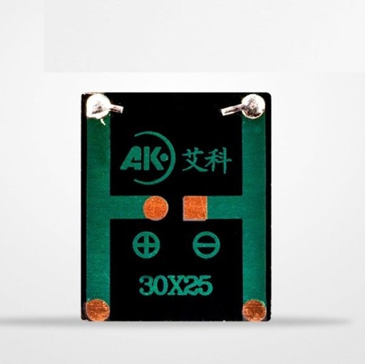 Solárny panel - 1V 30mA - 30x25mm - mini panel