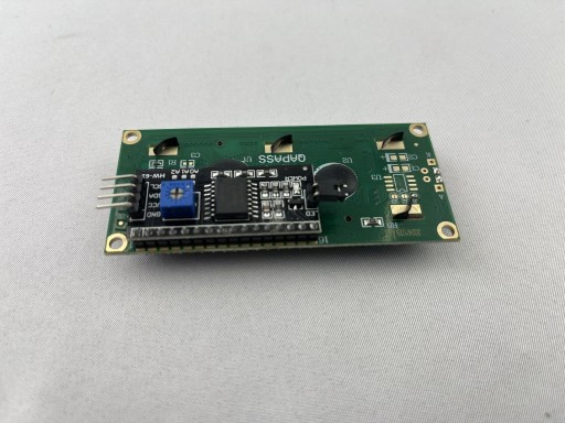 LCD DISPLEJ 1602 2x16 HD44780 I2C CONVERTER čierne znaky / biele pozadie