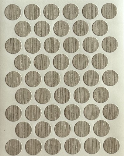 Čiapky na nábytok samolepiace 14mm - borovica biela (3430) - 50 ks.