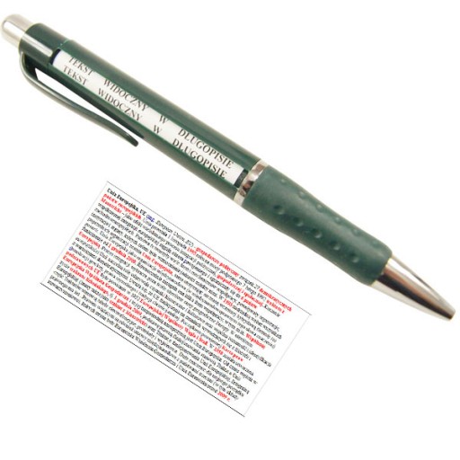 BALLPOINT nerobí poznámky skúška test štúdie skúška, zelená
