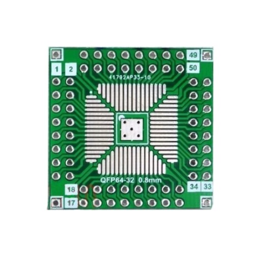 Adaptér QFP64 QFN64 QFP32 0,5 0,8 mm