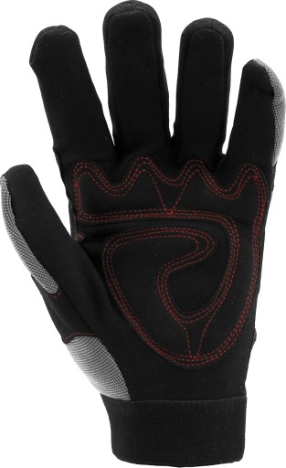 SYNTETICKÉ PRACOVNÉ RUKAVICE YATO NA VELCRO, VYSTUŽENÉ, VEĽKOSŤ 8