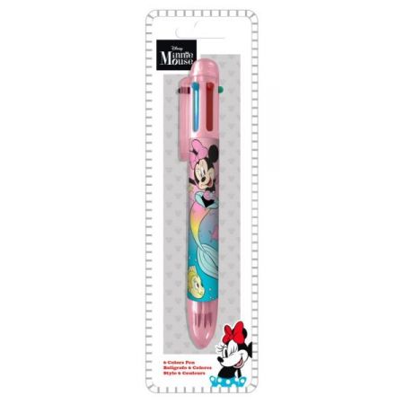 6 farebné guľôčkové pero MINNIE MOUSE multicolor