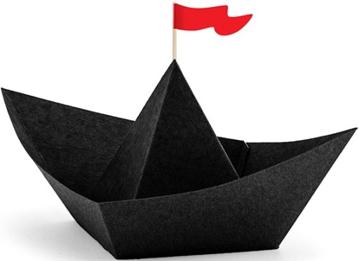 PIRÁTSKA DEKORÁCIA LOĎA PIRÁTSKA LOĎ KRABIČKY NA PUKORN CUKROVINY 6 KS