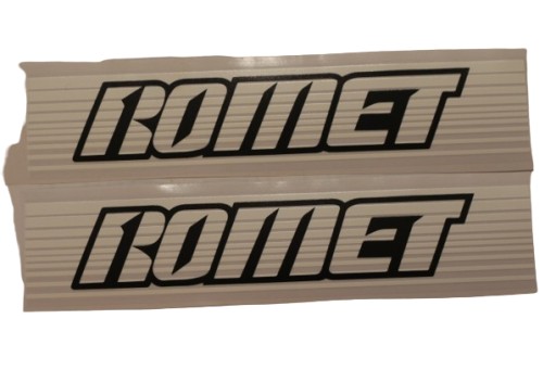 NÁLEPKY NÁLEPKY NA MOTOROVÝ BICYKEL ROMET ROMETA CADET POLO ŠIROKÉ MOTOROVÉ BICYKLE