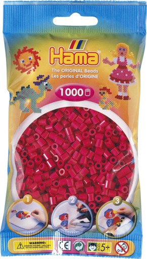 Zažehľovacie korálky MODRÉ 1000 ks HAMA 29