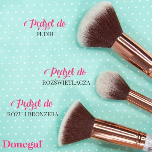 Donegal Štetec na make-up na kontúrovanie tváre lícenkou alebo bronzerom