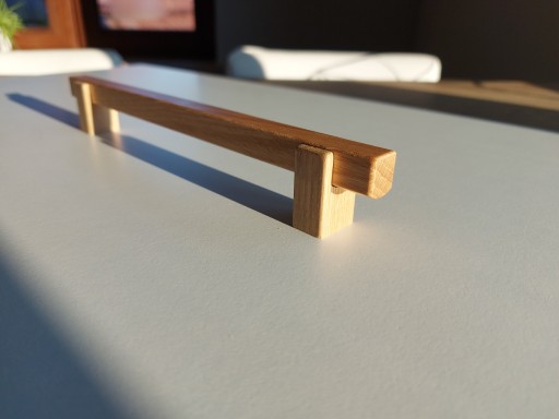 Nábytkové madlo zábradlia v tvare U, dĺžka 242 mm, šírka 192 mm