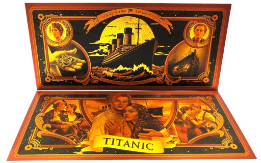 TITANIC FILM Jedinečný zberateľský DARČEK s pozlátenými bankovkami