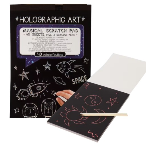 Stierací blok MAGIC Scratch Board A5, 40 listov