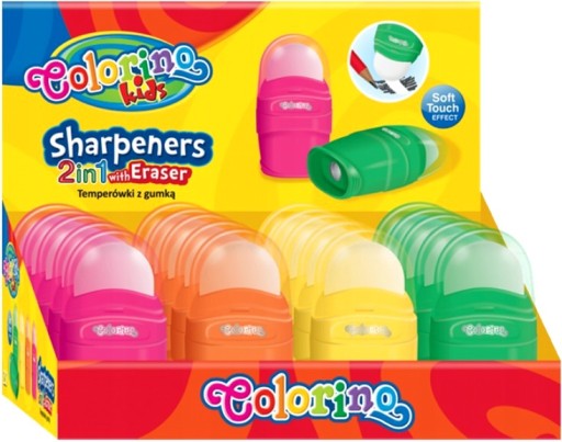 COLORINO Orezávatko s gumou, mix farieb, 1 kus
