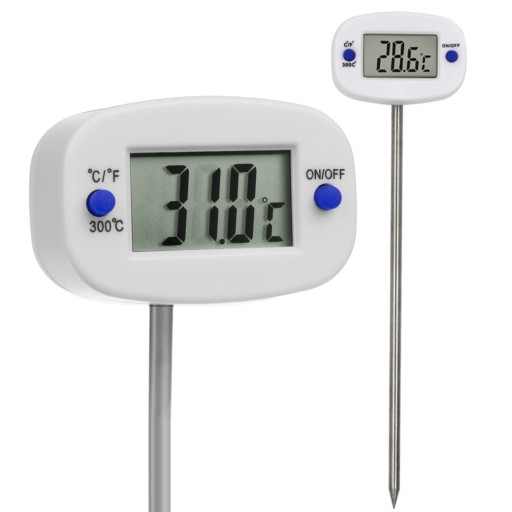 DIGITÁLNY ELEKTRONICKÝ KUCHYŇSKÝ TEPLOMER SONDA MÄSO VODA -50°C +300°C