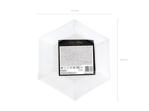 Papierové taniere Black Gold Stars 20 cm x6