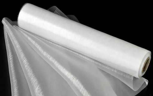 BIELA ORGANZA NA RÚLE HLADKÁ DEKORÁCIA SVADOBNÉ SVADOBNÉ SPOLOČENSTVO IHS 16 CM X 9 M