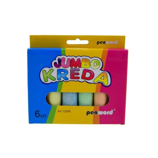 Penword Jumbo chodníková krieda 6 farieb