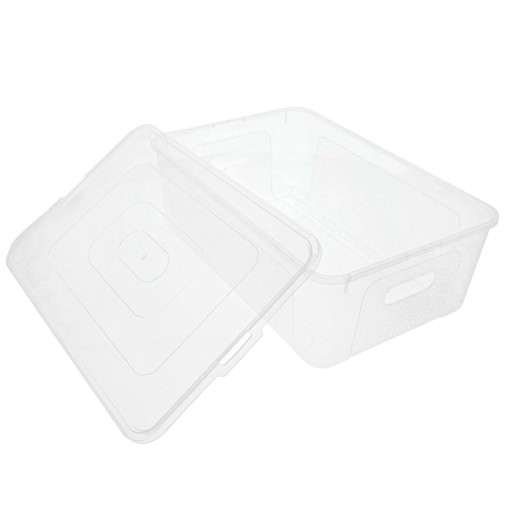 Plastová nádoba na topánky, box 11l, priehľadný organizér