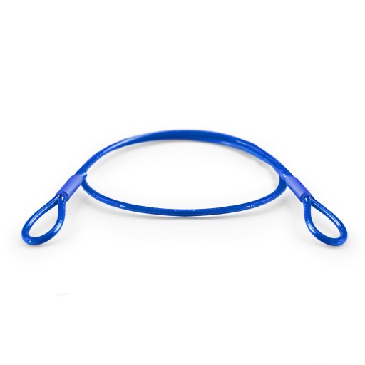 Lano PVC Oceľový kábel s očkami Slučky 4mm 90cm 0,9m