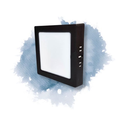 Prisadené štvorcové LED stropné svietidlo 18W 1980LM 4000K IP20 čierne