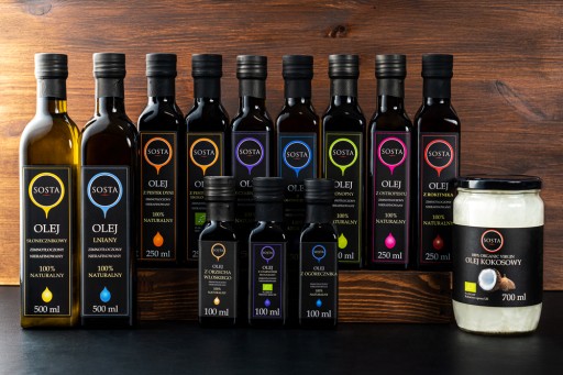 Bio repkový olej 250 ml SOSTA lisovaný za studena, nerafinovaný
