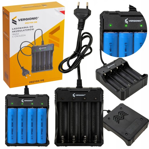NABÍJAČKA PRE 4 BATÉRIE LI-ION 18650 3,7V AC 100-240V CV 1200 MA QUAD