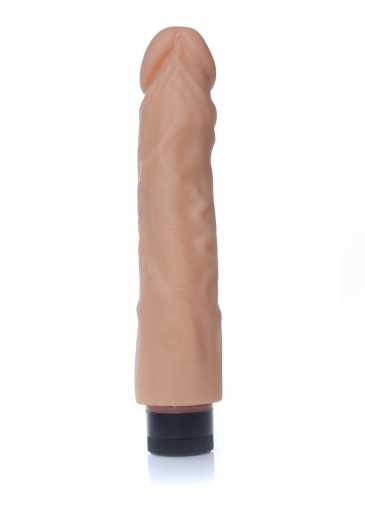 Real Skin batériou napájaný realistický vibrátor telovej farby - Boss of Toys