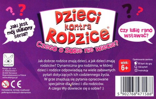 DETI VS RODIČIA ČO NEVIETE O SEBE HRA