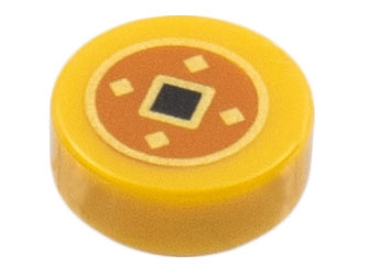 LEGO ELEMENT čínska minca 98138pb267 - NOVINKA