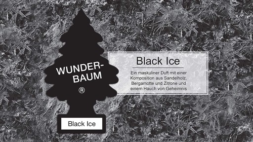 VIANOČNÝ STROMČEK VÔŇA WUNDER-BAUM čierny ľad
