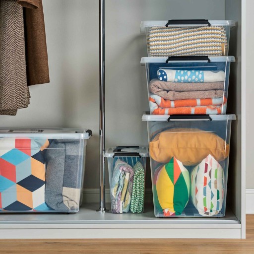 PLASTOVÝ KONTAJNER S VEKOM NA ÚLOŽNÝ BOX ORGANIZÁTOR 6L