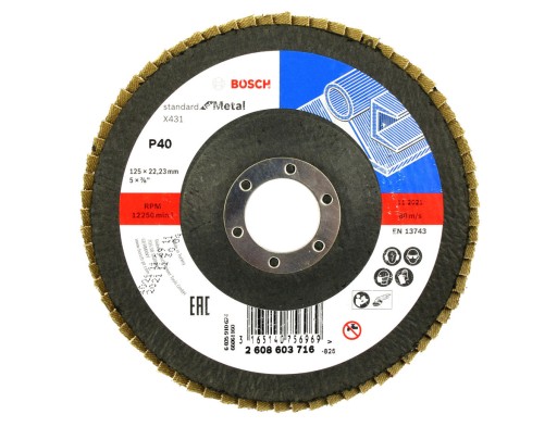 BOSCH KOTOUČ KLAPKA 125mm GR.40 NA KOV