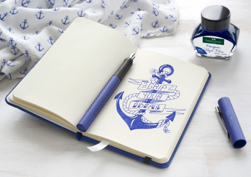FABER CASTELL atrament do pera 30 ml modrý