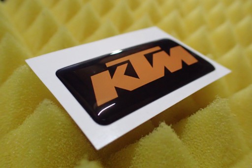 NÁLEPKA KTM 3D NÁLEPKA 4,8 x 2,3 cm