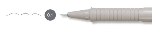 Jemná linka 0,1 mm čierna Ecco Faber-Castell 166199