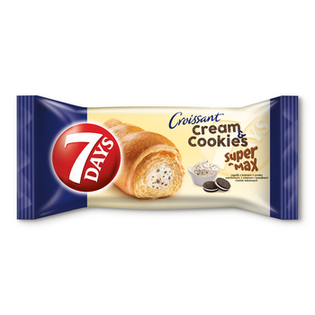 4x 110g 7DAYS Super Max vanilkový croissant s koláčikom