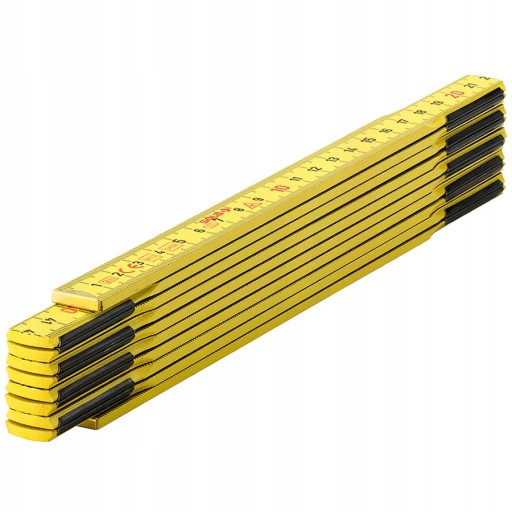 Skladací krajčírsky meter 200 cm, vyrobený z dreva, Sola HG 2/10