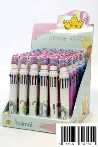 JEDNOROŽEC GULIČKOVÉ PENKO 10 farieb ŠKOLSKÉ FINISH PEN
