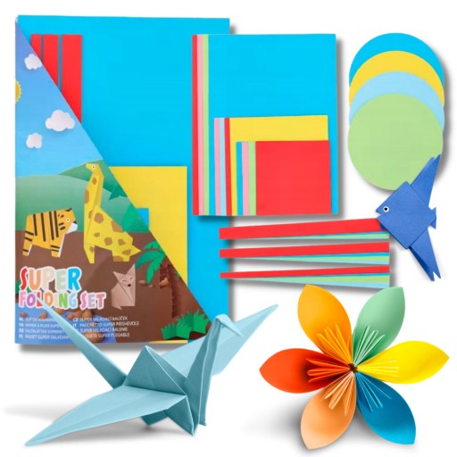 ORIGAMI PAPIER SUPER SKLADANÉ TVARY 140 KUSOV
