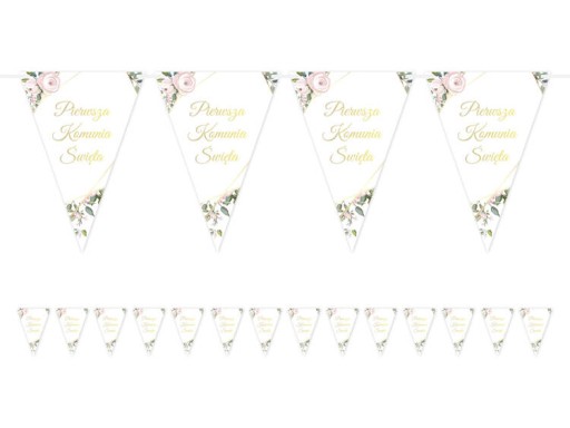 BANNER PRIJÍMANIA GARLANDA PRVÉ SVÄTÉ PRIJÍMANIE RUŽE 5 M IHS