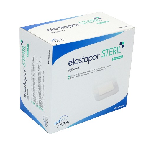 Obväz sterilný Elastopor STERIL 5cmx7,2cm 100 ks