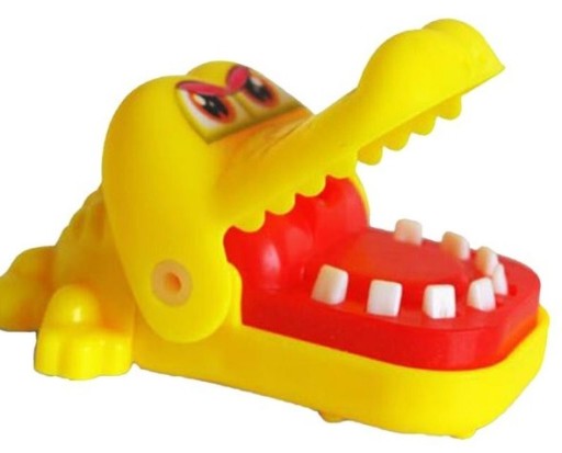 Krokodíl u zubára, chorý zub, rodinná hra