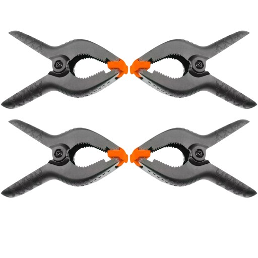 4 x stolárska svorka, odpružená modelovacia spona, 100 mm TOP TOOLS