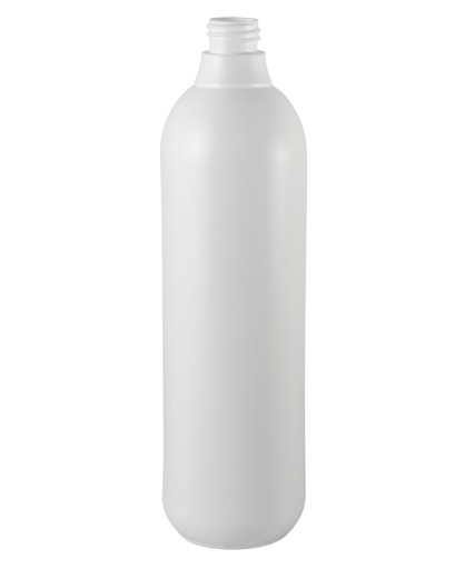 Fľaša s pumpičkou 1000ml, HDPE, 28/410, biela