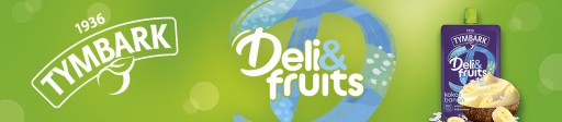Tymbark Deli&fruits Mousse s banánovou príchuťou a kokosovými lupienkami 170 g