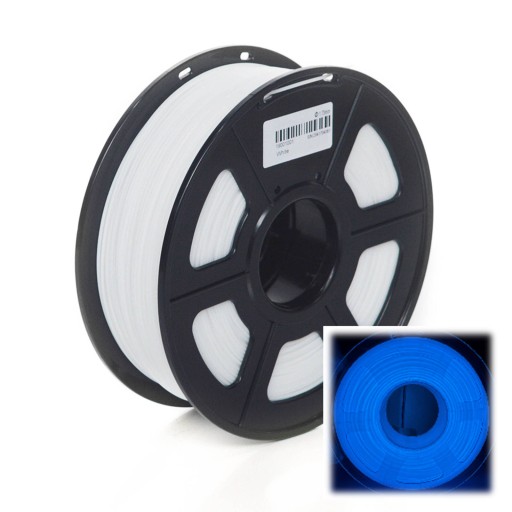 PLA GLOW 5m SUNLU PLA 1,75mm Glow In the Dark White to Blue vložka