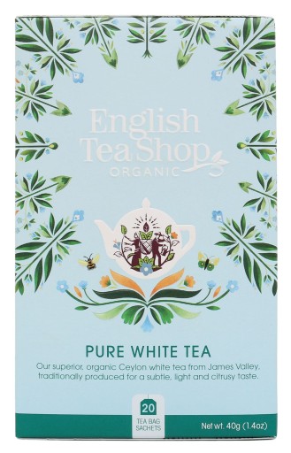 Biely čaj (20x2) BIO 40 g (ANGLICKÝ ČAJOVŇA) English Tea Shop