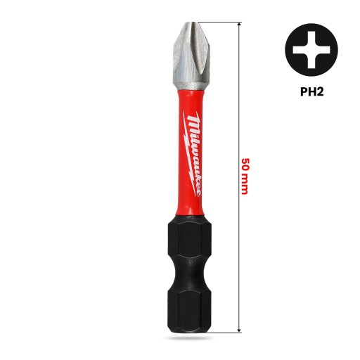 Nástavec s dlhým nárazom PH2 SKRUTKOVAČE 50 mm Nástavec s magnetickým hrotom Philips