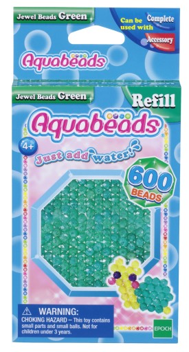 Korálky Aquabeads Green Jewel Beads 32698