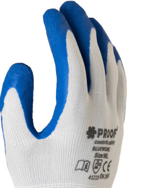 OCHRANNÉ PRACOVNÉ RUKAVICE LATEXOVÉ RUKAVICE SILNÁ VEĽKOSŤ. 10 1 PÁR